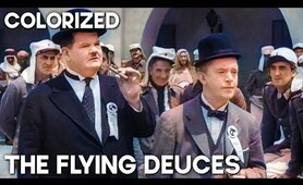The Flying Deuces | COLORIZED | LAUREL & HARDY | Classic Movie